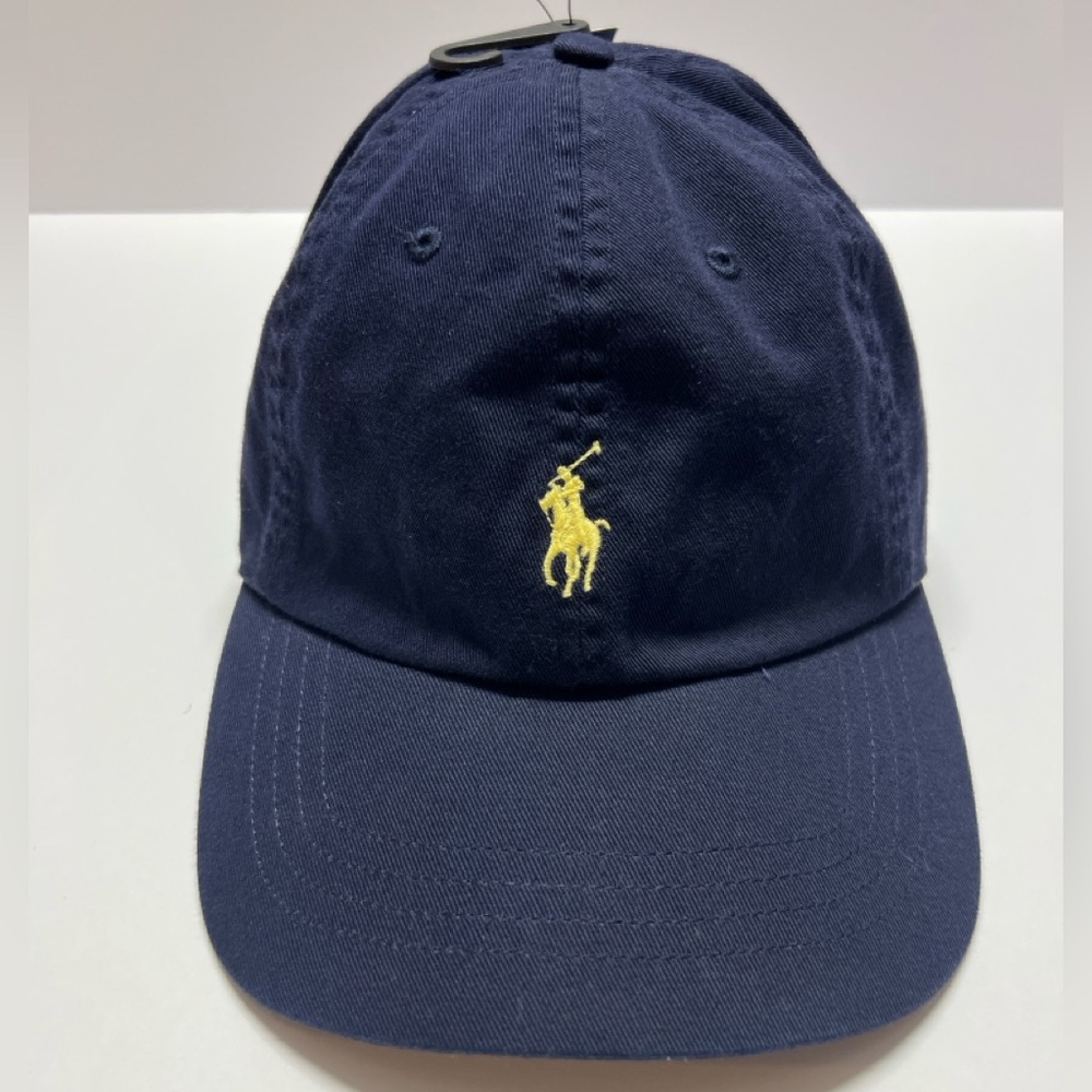 Ralph Lauren Navy Cap Hat with Yellow Polo